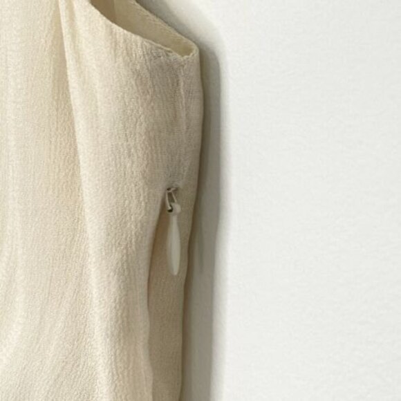 ANTHROPOLOGIE x YOANNA BARASCHI Size 10 Dress Silk Black Cream Lined Prom Formal - Picture 6 of 12